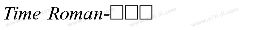 Time Roman字体转换